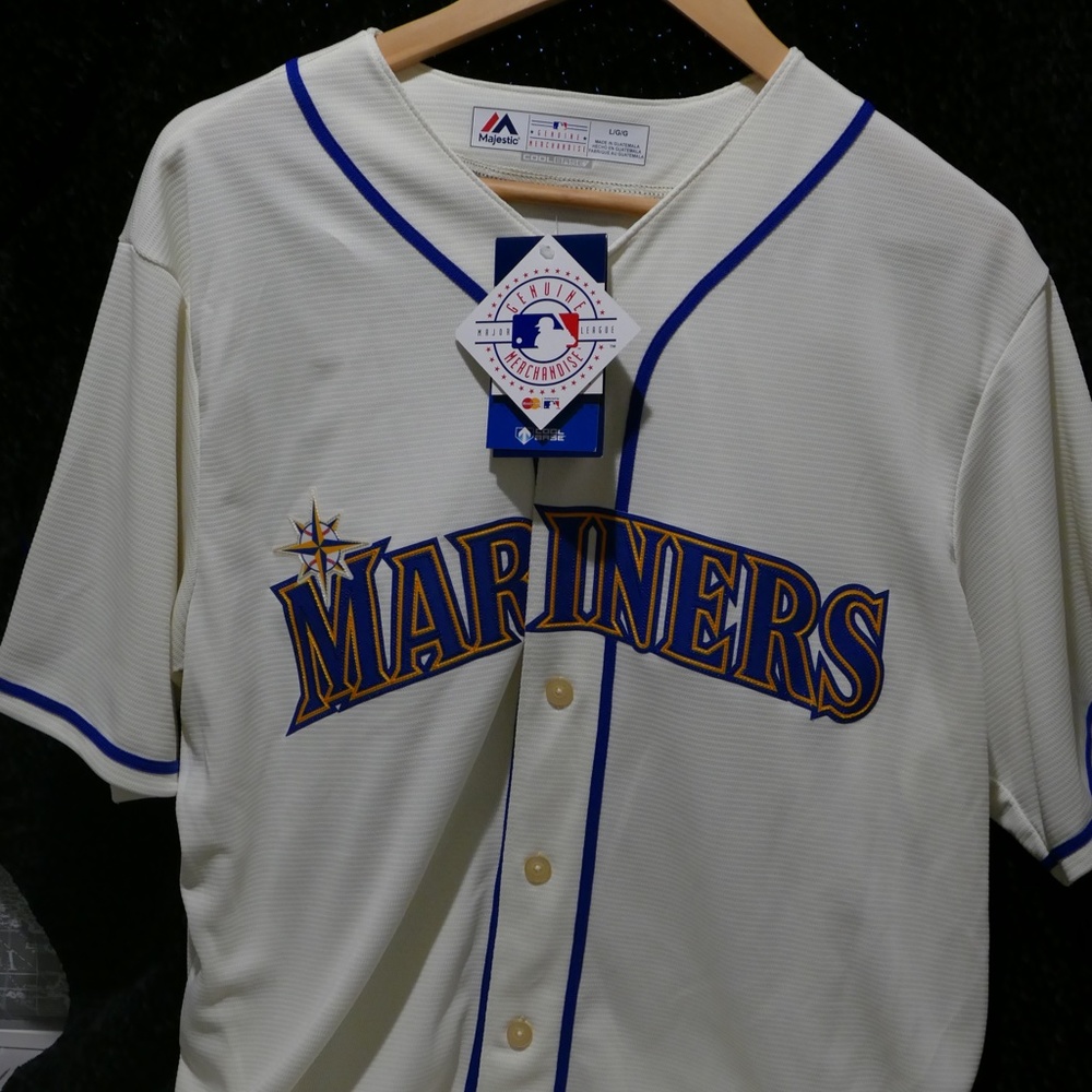 Mariners Jersey - Majestic Brand- size mens large - number 19